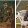 Left: Roger Fry (British, 1866-1934) Portrait of E.M. Forster 73 x 60 cm. (28 1/4 x 23 5/8 in.) (Painted in 1911). Estimate: £30,000-50,000. Right: Vanessa Bell (British, 1879-1961) Self Portrait 42 x 31 cm. (16 1/2 x 12 1/4 in.) (Painted circa 1952). Estimate: £20,000 - 30,000.