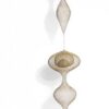 Ruth Asawa (American, 1926-2013), Untitled (S.408, Hanging Five-Lobed, Two-Part Form, with the Second and Third Lobes Attached by Chain and Interior Spheres in the First and Third Lobes) circa 1953-1954. Price realized: $2,180,075