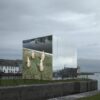 John Gerrard, Mirror Pavilion: Corn Work, (2020), Claddagh Quay, Galway. © John Gerrard.
