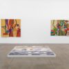 Installation view of Etel Adnan: Seasons, Galerie Lelong & Co., New York, 2020.