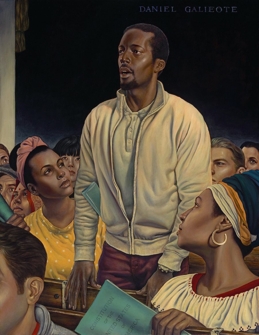 Danny Galieote. Freedom of Speech. Edition 1 of 10. Giclee on Archival Acid-Free Rag Paper. 46 x 38 inches, framed