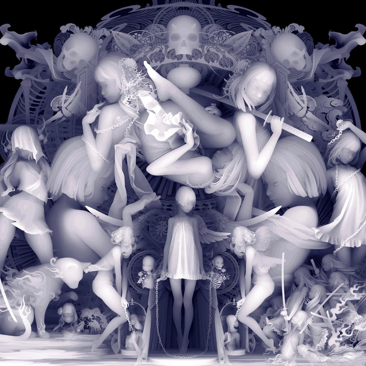 Kazuki Takamatsu_15 Stories_Mixed media_39.4_ x 39.4_
