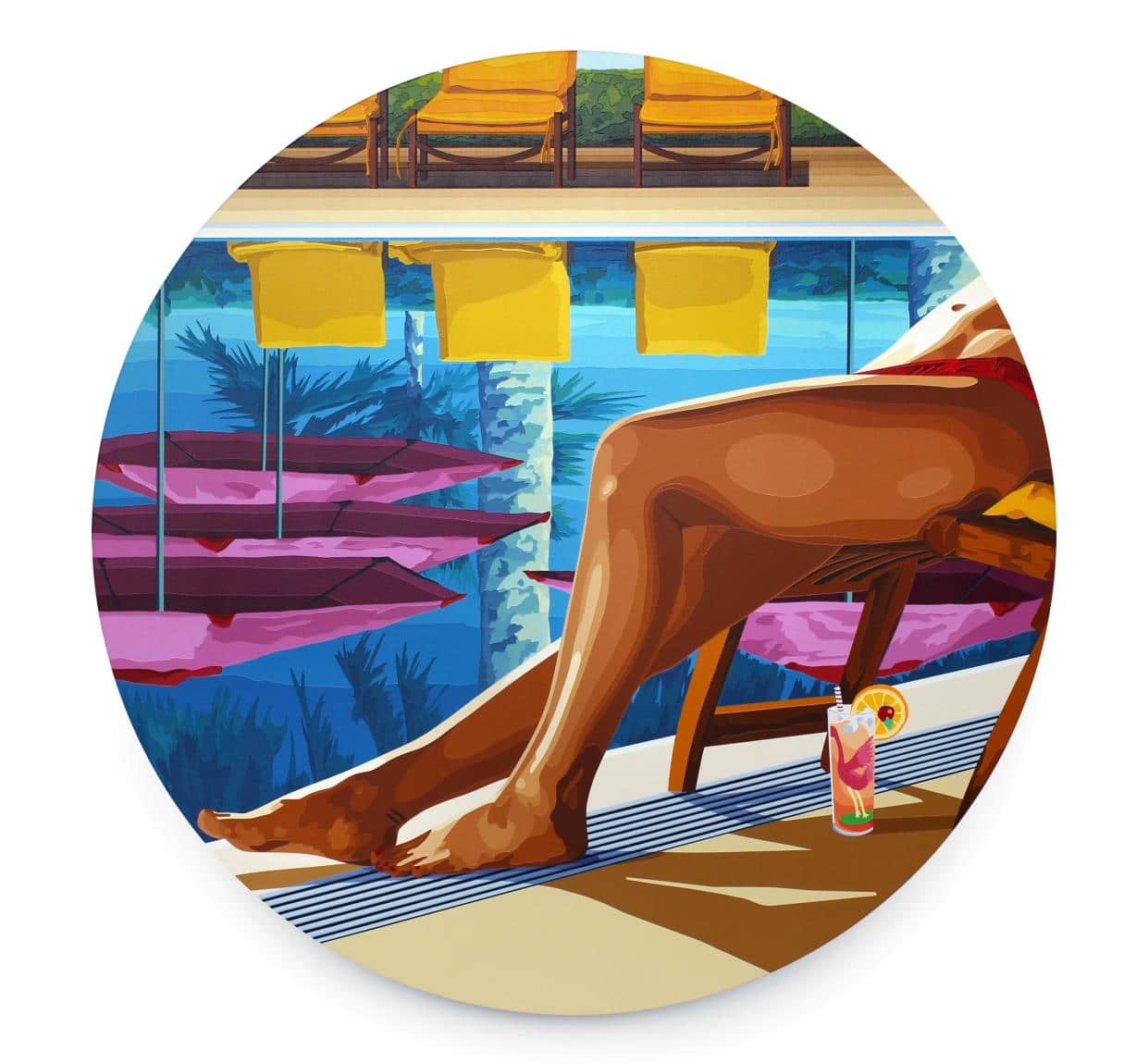 Will Martyr , I built my dreams around you , 2020, acrylic on canvas, 150 cm courtesy the artist and Unit London