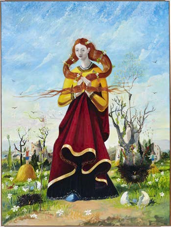 George Condo, Interchangeable Reality, 1994 Oil on canvas, 200 x 149.86 cm / 78.75 x 59 in © George Condo