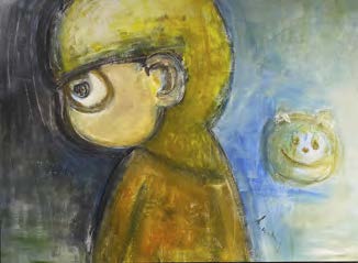 Where Have All the Flowers Gone?, 2021. Oil on canvas. 105 x 136 cm.