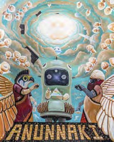 Time Traveler, 2021. Acrylic on canvas with acrylic case. 152 by 122cm.