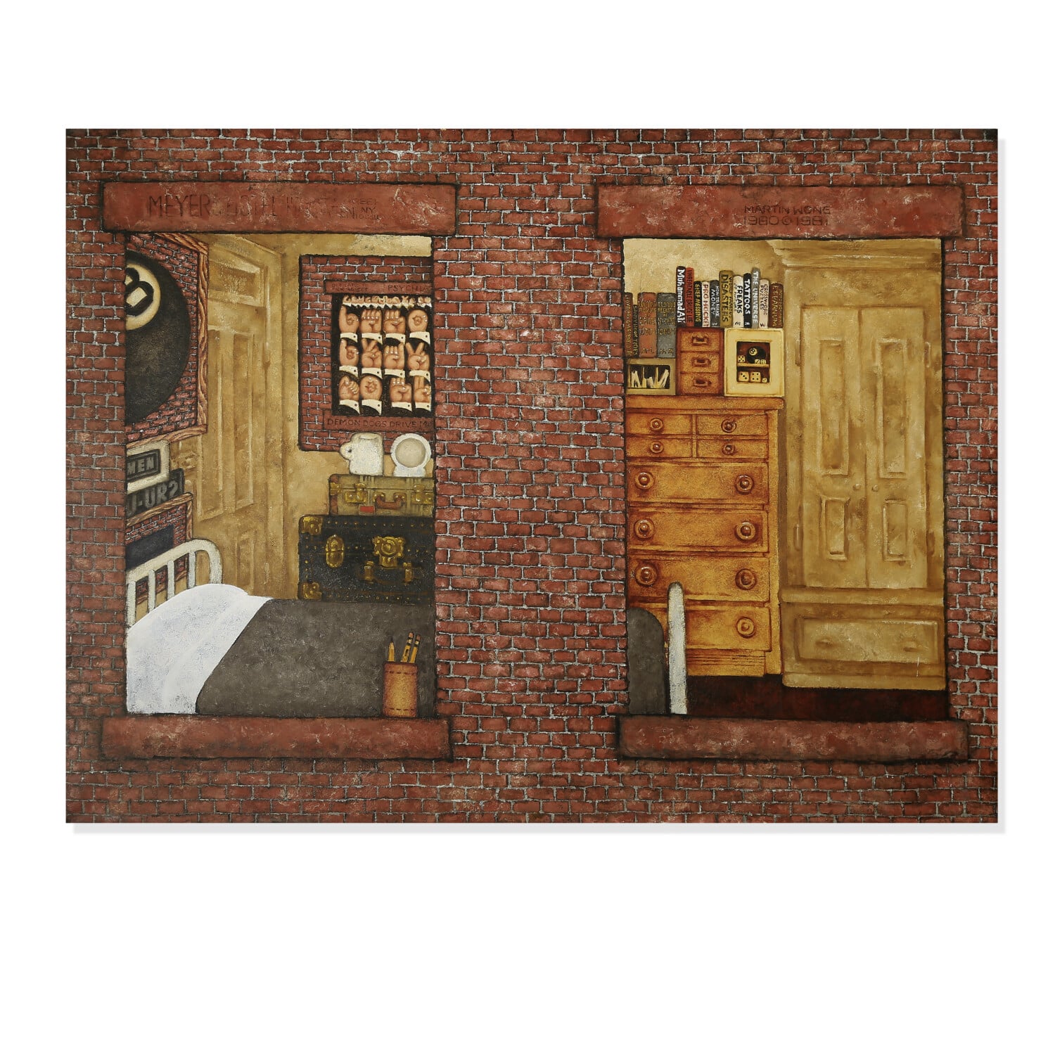 Martin Wong (1946-1999) Meyer's Hotel, 1980-1981 (estimate $150,000-200,000)