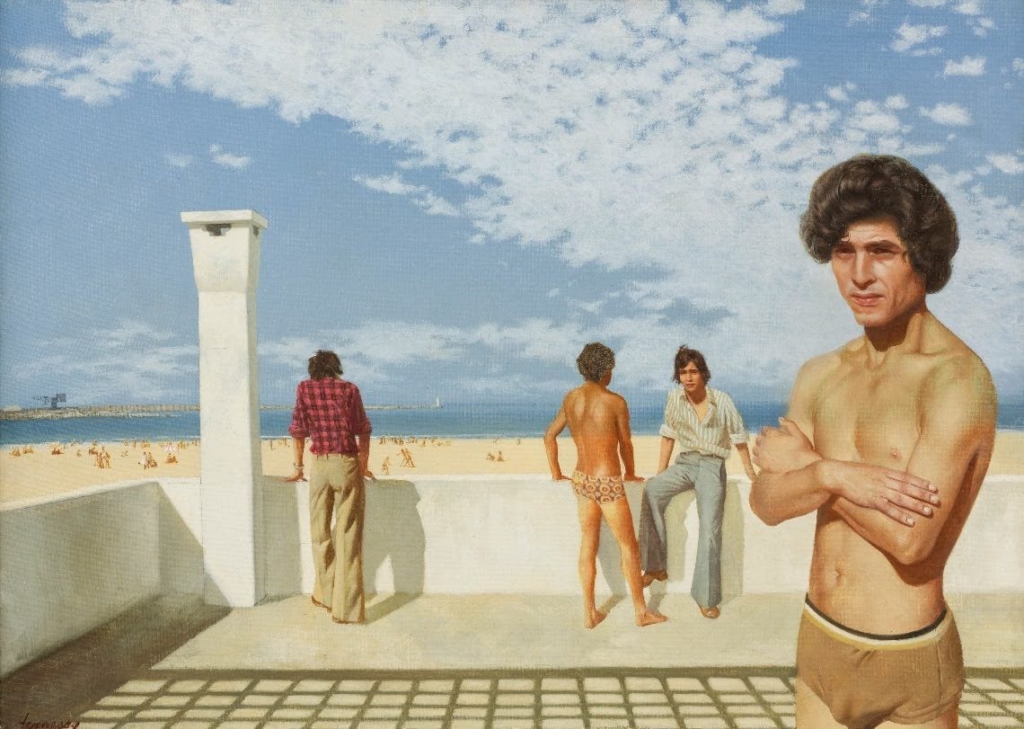 Atlas Beach by Patrick Hennessy. Estimate: £5,00-7,000.