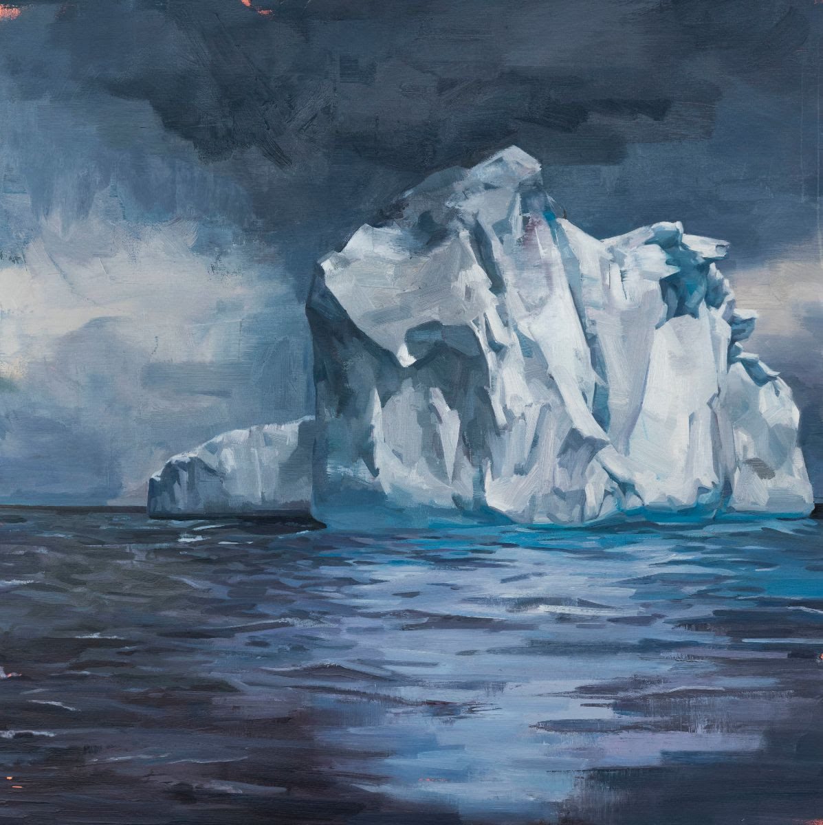 No Man is an Island, 2020, oil on canvas, 140 x 140 cm. © Tai Shan Schierenberg, Courtesy of Flowers Gallery