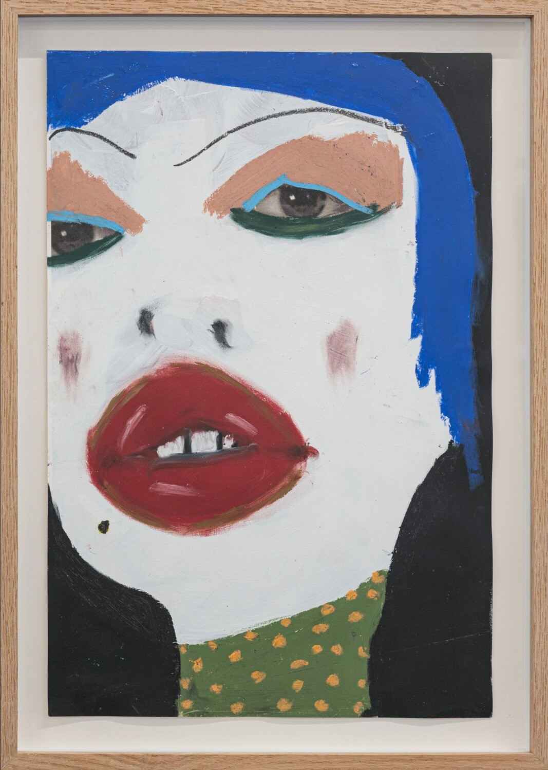 February James, Elizabeth, 2021, Oil pastel on paper, 19 x 13 in., 22.8 x 15.8 x 1.8 in. (framed)