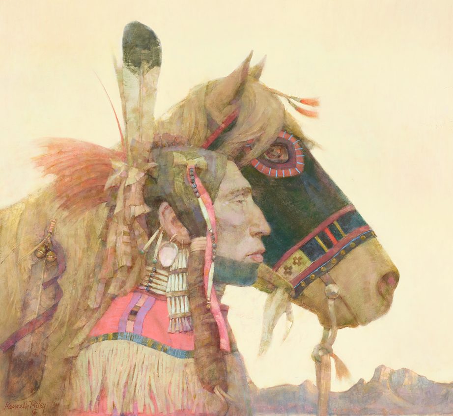 Kenneth Riley (1919-2015), Profiles  Oil on Masonite, 20 x 22in  Estimate: $40,000 - 60,000