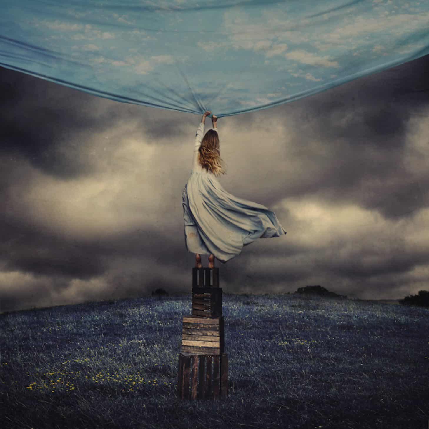 Brooke Shaden Brighter Days, 2016 Edition of 10 Photograph on Velvet Fine Art Paper 20 x 20 inches