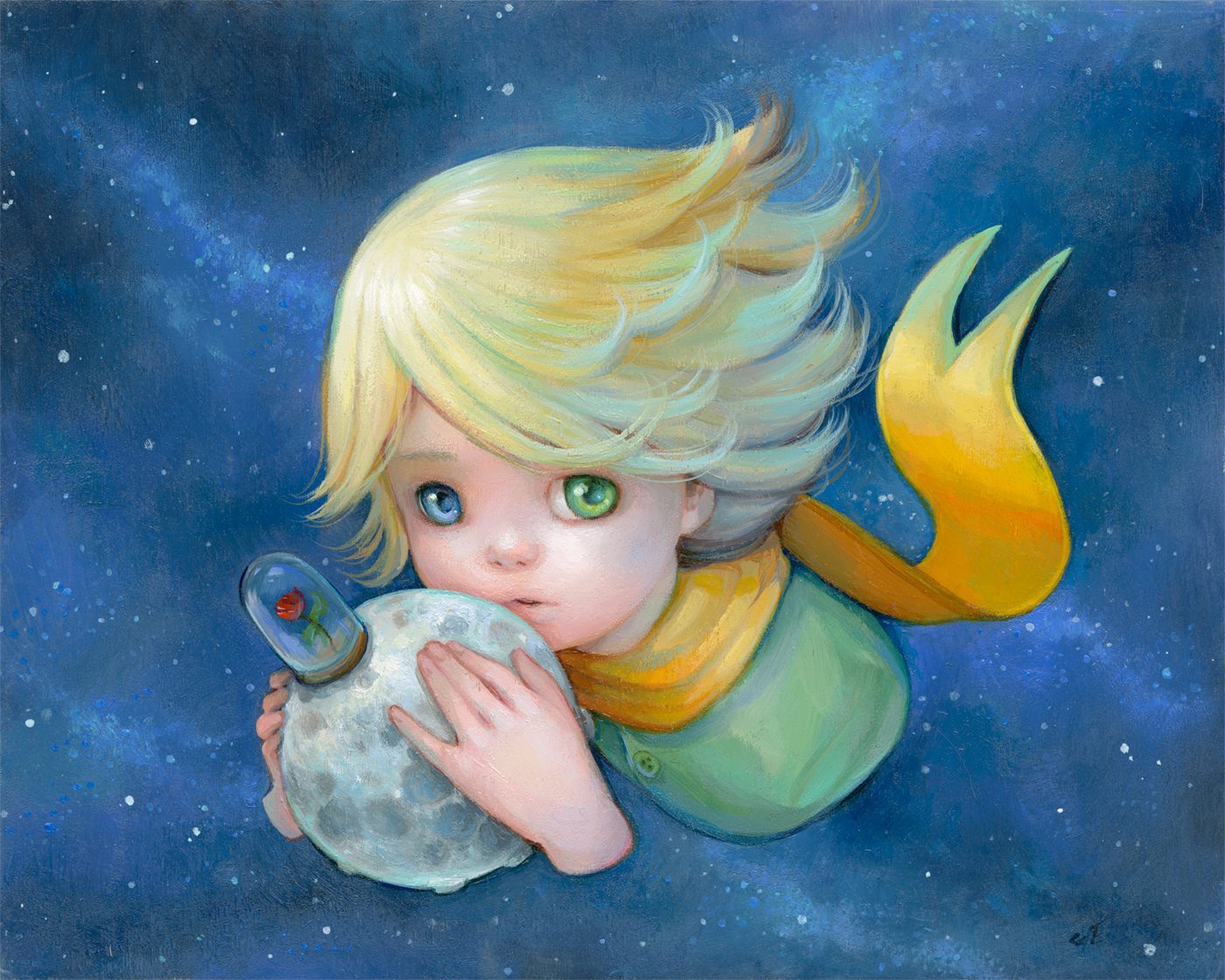 Camilla d'Errico_Fragile Treasure_Water soluble oils on wood_8_ x 10_