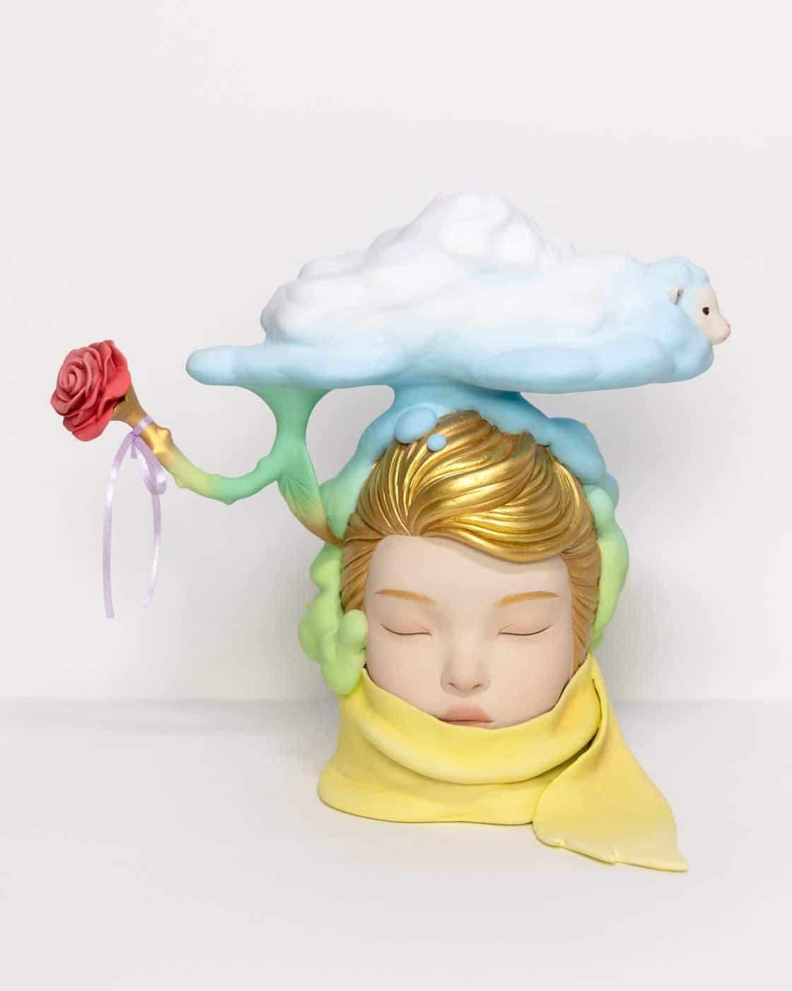 Tina Yu_Grown-ups Are Strange_Epoxy clay, acrylic paint_9_ x 10_ x 8_