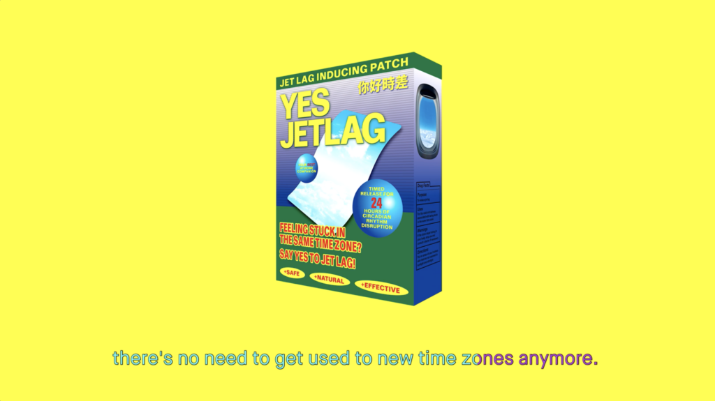 Wong Kit Yi, Yes-Jet-Lag (2021), Lecture performance. Image courtesy of artist and Blindspot Gallery