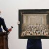 L.S. Lowry's Only Painting of an Auction Room Heads to Sotheby's. Image Courtesy of Sotheby's