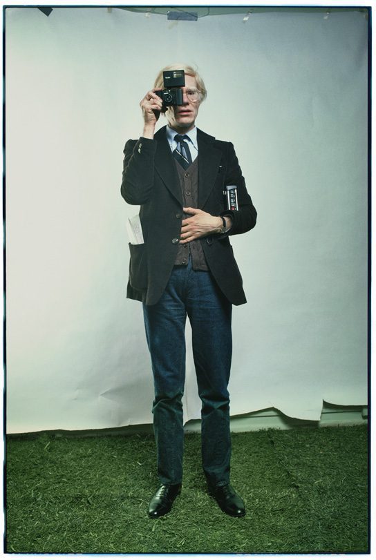 Annie Leibovitz Andy Warhol, New York City, 1976 2019 Archival pigment print 49.5 x 39.4 x 3.2 cm / 19 1/2 x 15 1/2 x 1 1/4 in (framed) © Annie Leibovitz Courtesy the artist and Hauser & Wirth