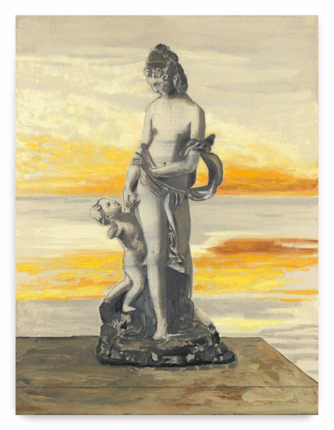 Mamma Andersson, 'Preludium', 2021. Oil and charcoal on canvas, 118 x 90cm (46 1/2 x 35 3/8in). Copyright Mamma Andersson. Courtesy the artist and Stephen Friedman Gallery, London. Photo by Poul Bouchard.