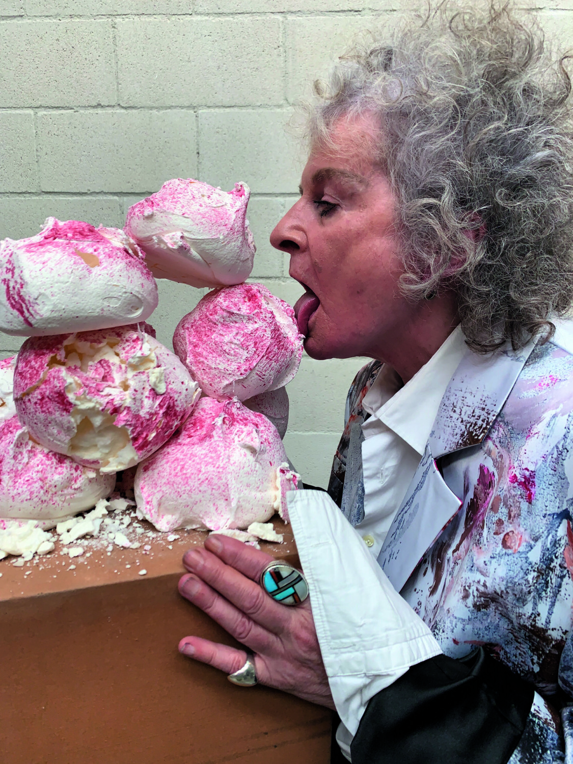 Maggi Hambling x Juergen Teller, commissioned by Middle Plane Magazine