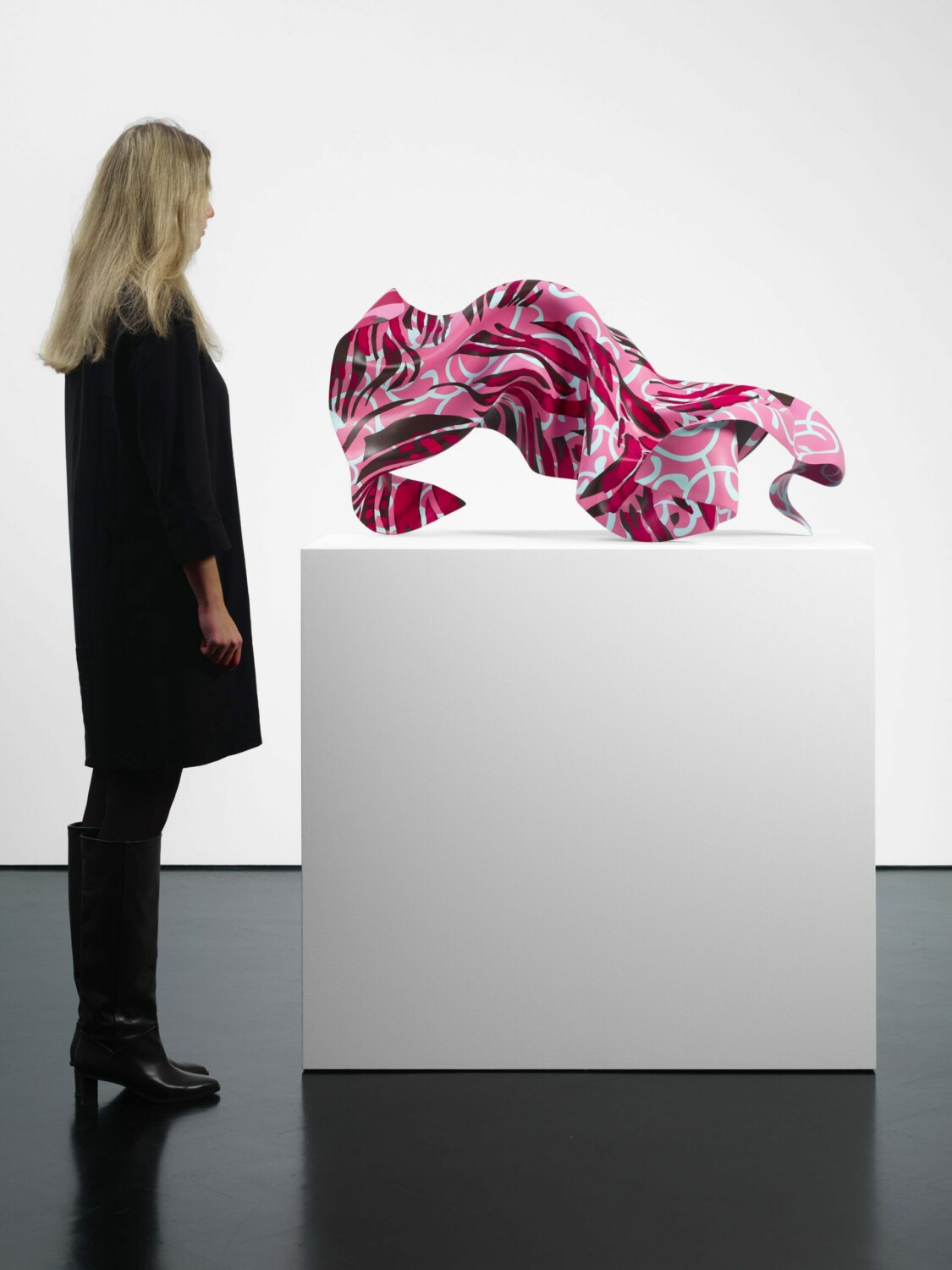 Yinka Shonibare CBE RA, 'Bronze VI', 2020. Bronze sculpture hand-painted with Dutch wax Batik pattern, 55 x 100 x 67cm (21 5/8 x 39 3/8 x 26 3/8in). Copyright Yinka Shonibare CBE. Courtesy the artist and Stephen Friedman Gallery, London. Photo by Stephen White & Co.