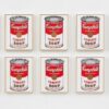Richard Pettibone, Andy Warhol, 'Campbell's Soup Can, Tomato', 1962, 2018-2019 Oil on canvas; each: 10 3/4 x 8 1/2 inches; 27.3 x 21.6 cm