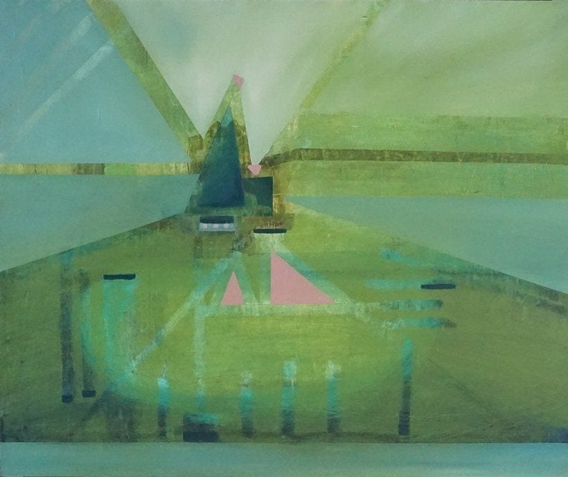 Nickie Hayden, Olive can glow, oil on board, 50x60cm