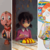L-R: snippets of new works by Jesús Aguado, Kari Tirrell, Leegan Koo, Sun-Mi, and Yasuhito Kawasaki