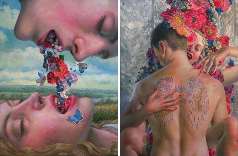 "One Breath" and "Two Angels in Misty Woods" by Jana Brike