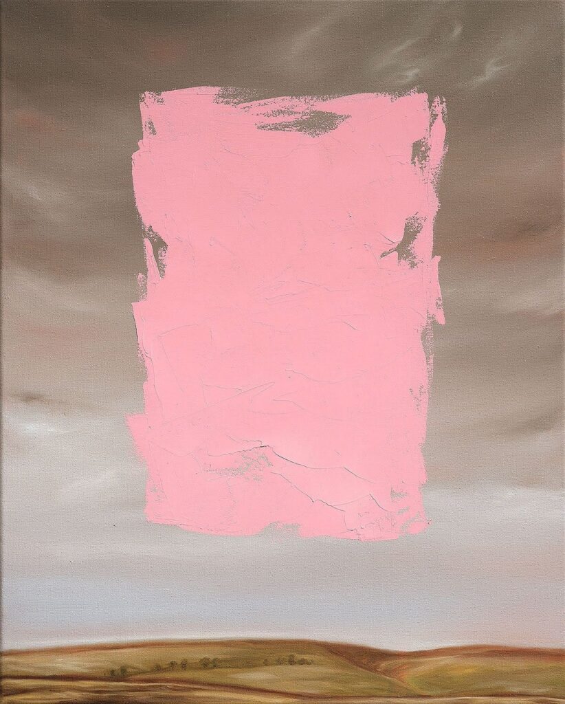 Henrietta Harris Follow the Rivers  Oil on canvas Signed and dated 20 x 16 inches 2022