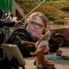 Guillermo del Toro on the set of Guillermo del Toro’s Pinocchio, 2022. Image courtesy Jason Schmidt/Netflix