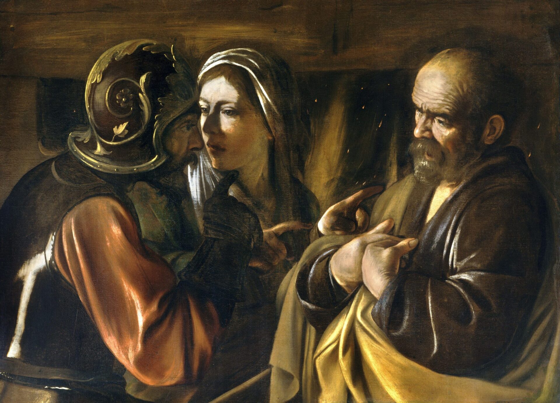 The Denial of Saint Peter. Caravaggio