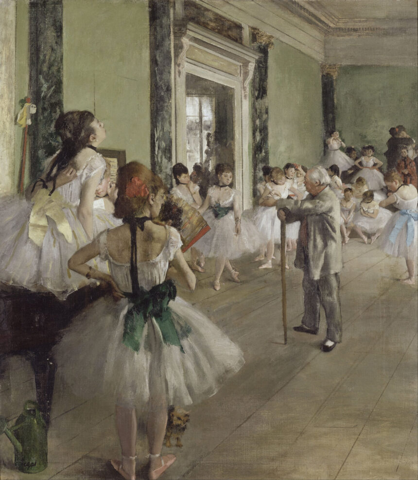 Edgar Degas. The Dance Class (La Classe de Danse), 1873–1876, oil on canvas