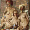 John Currin, TEMPESTARII, 2023 Oil on canvas Courtesy of the artist and Gagosian Gallery