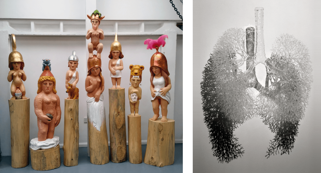 Christine Kowal Post, Amazons Installation, 2000-2016 and Annie Cattrell, Capacity (III), 2001