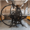 Flatbed printing press, Wolverhampton School of Art. Photo by Tod Jones. Image courtesy Ikon.