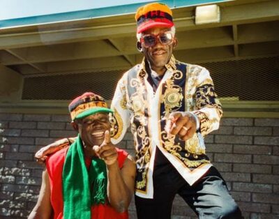 Emmanuel ‘Jagari’ Chanda and Patrick Mwondela  Image credit: Pooneh Ghana