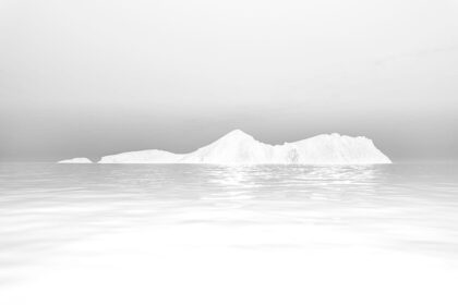 HRH Prince Nikolaos, Isleberg ,2022, Photography on Marble, 53 x 80 cm, 20 3/4 x 31 1/2 in