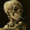 Vincent van Gogh: Head of a Skeleton with Burning Cigarette (1886). Van Gogh Museum, Amsterdam.
