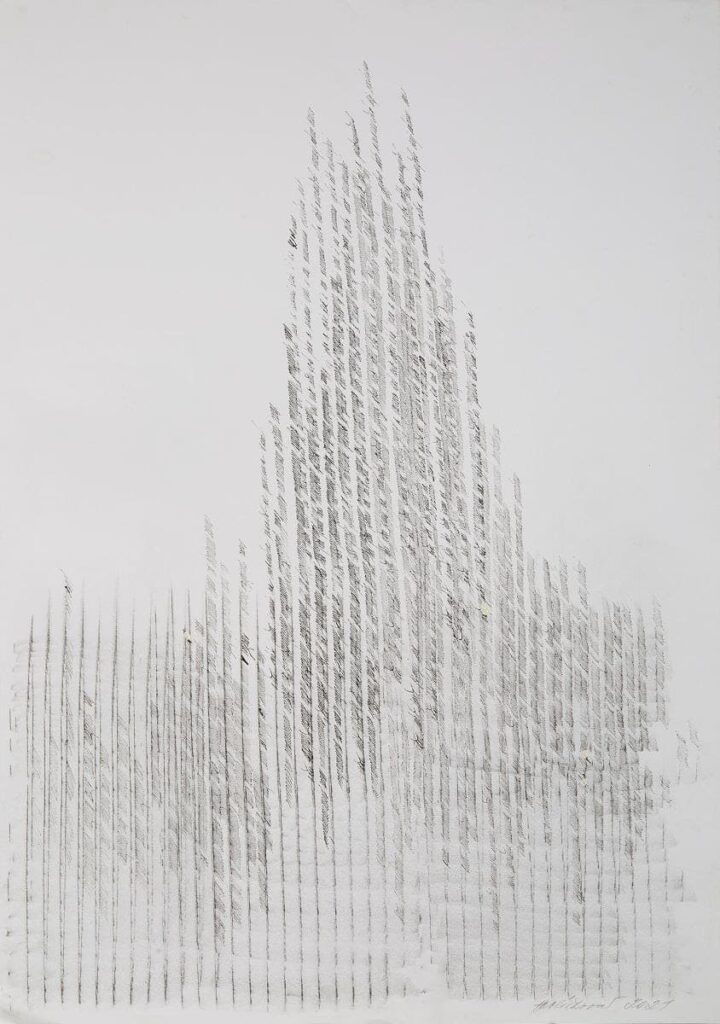 Dagmar Havlíčková, Prayer, 2021, Ink on paper
39.5 x 27.5 inches, 100.3 x 69.9 cm, DHav 3
