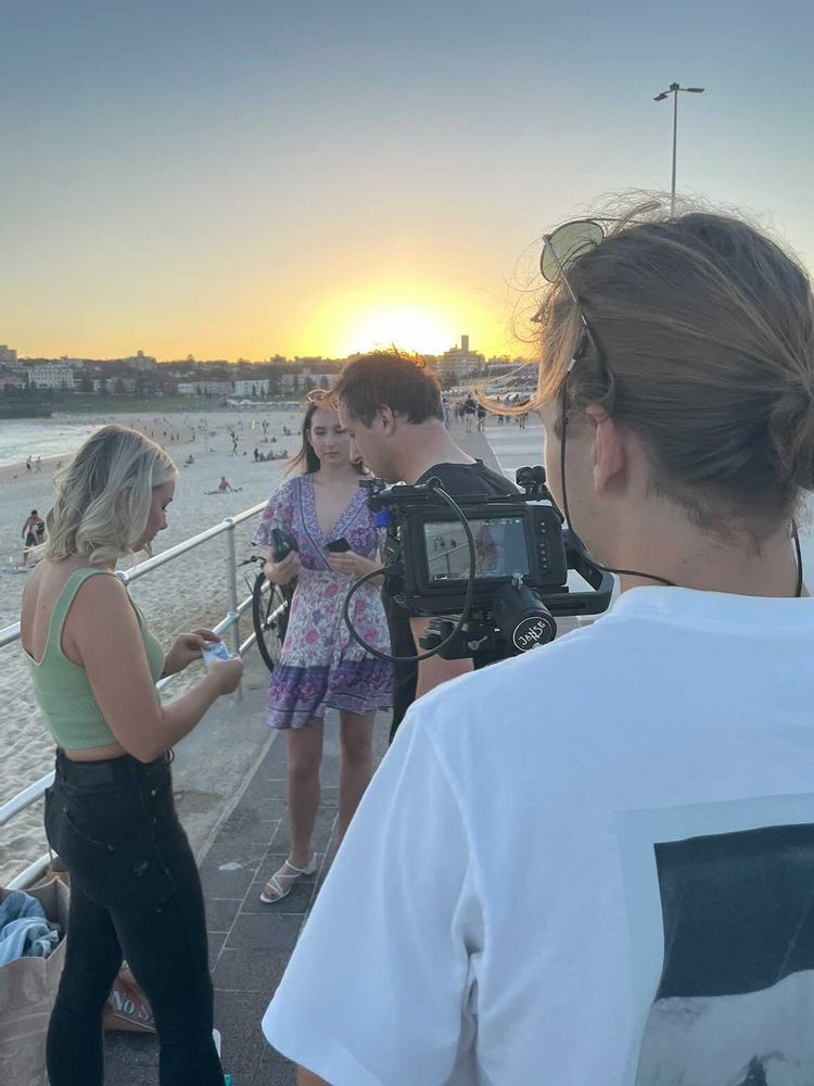 BTS filming Malibu Crush