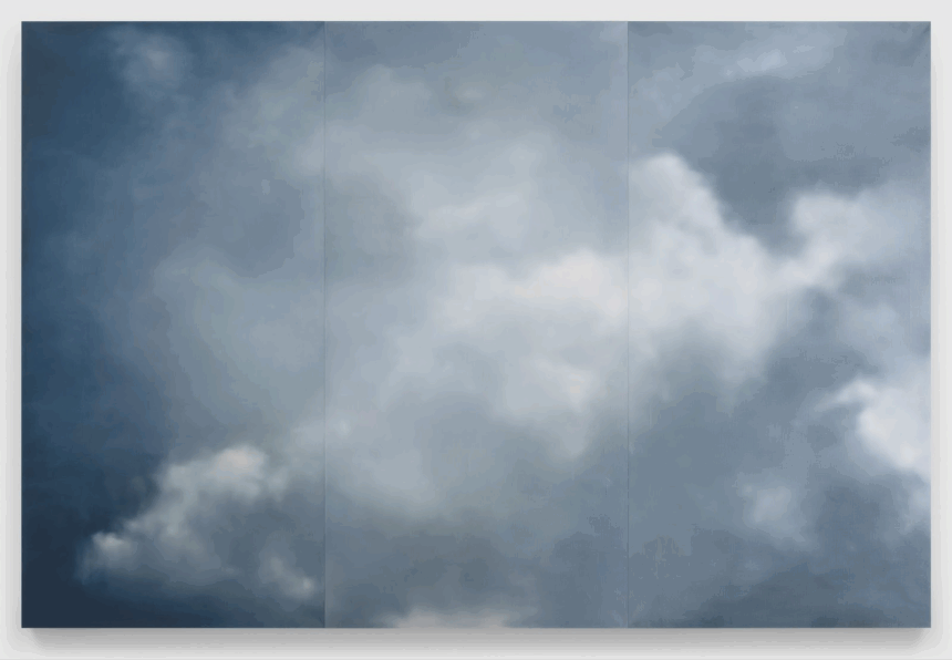 Gerhard Richter, Wolken (blau) (Clouds [Blue]), 2025 © Gerhard Richter 2025. Courtesy the artist and David Zwirner