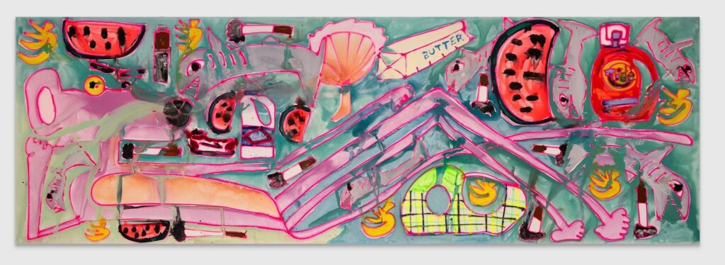 Katherine Bernhardt, Superstorm, 2025 © Katherine Bernhardt. Courtesy the artist and David Zwirner